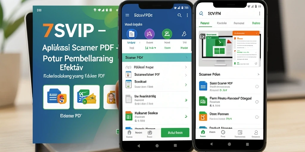Tampilan antarmuka 7SVIP saat memindai dokumen PDF dengan kualitas tinggi.