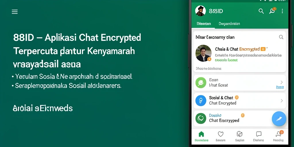 Antarmuka 88ID yang ramah pengguna untuk chat aman.