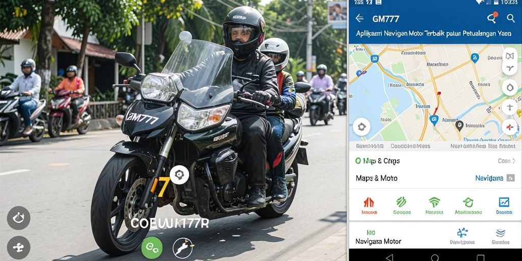 Antarmuka GM777 yang ramah pengguna untuk Navigasi Motor.