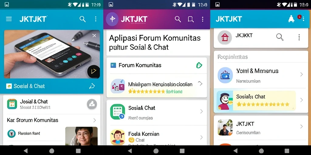 Antarmuka JKTJKT yang ramah pengguna untuk forum komunitas.