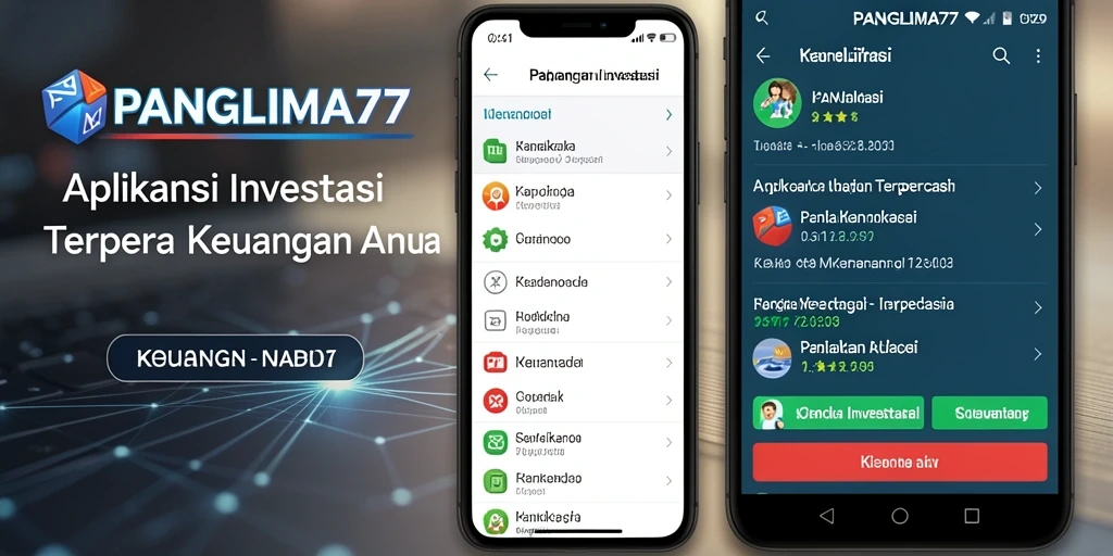 Tampilan antarmuka aplikasi Investasi yang modern dan informatif.