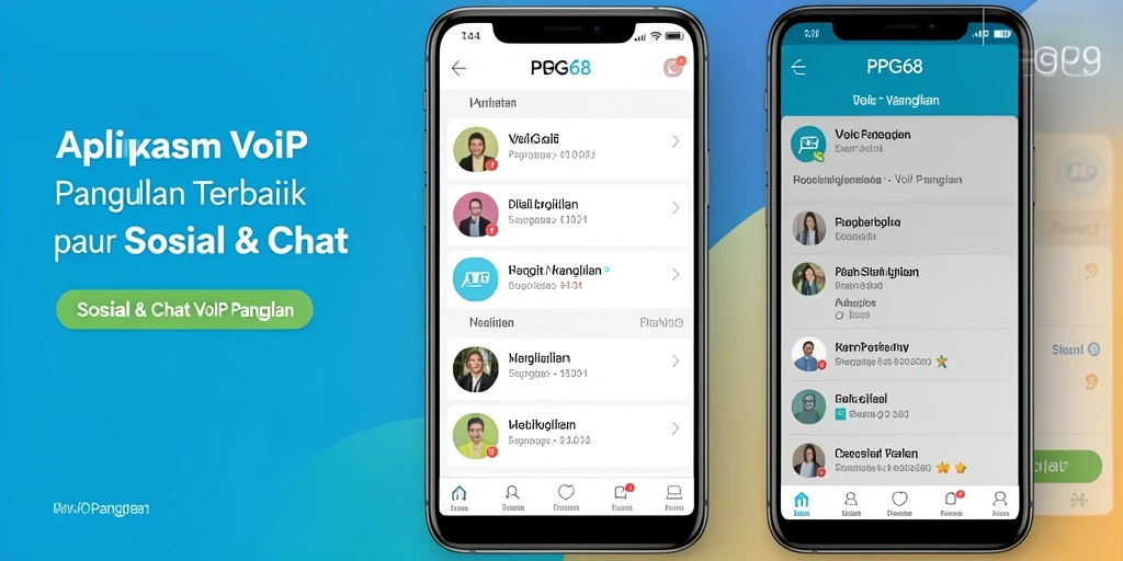 Antarmuka PGG68 yang memudahkan panggilan VoIP.