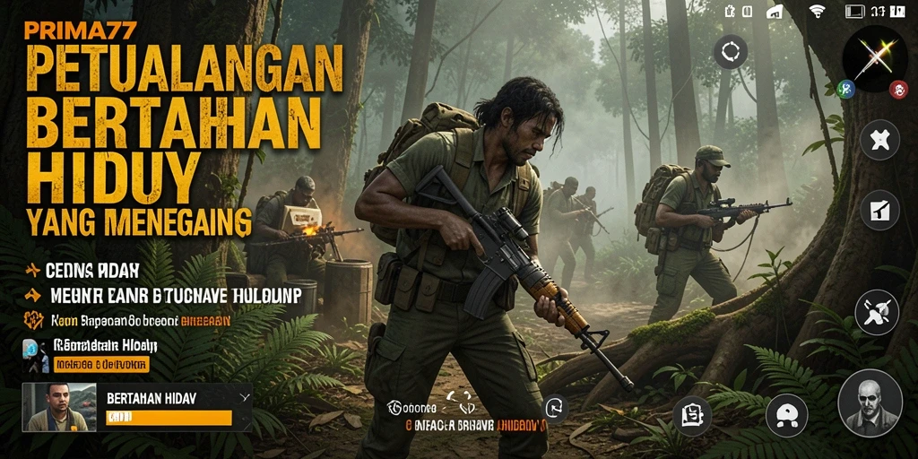 Tampilan antarmuka PRIMA77 dengan fungsi bertahan hidup yang menarik.