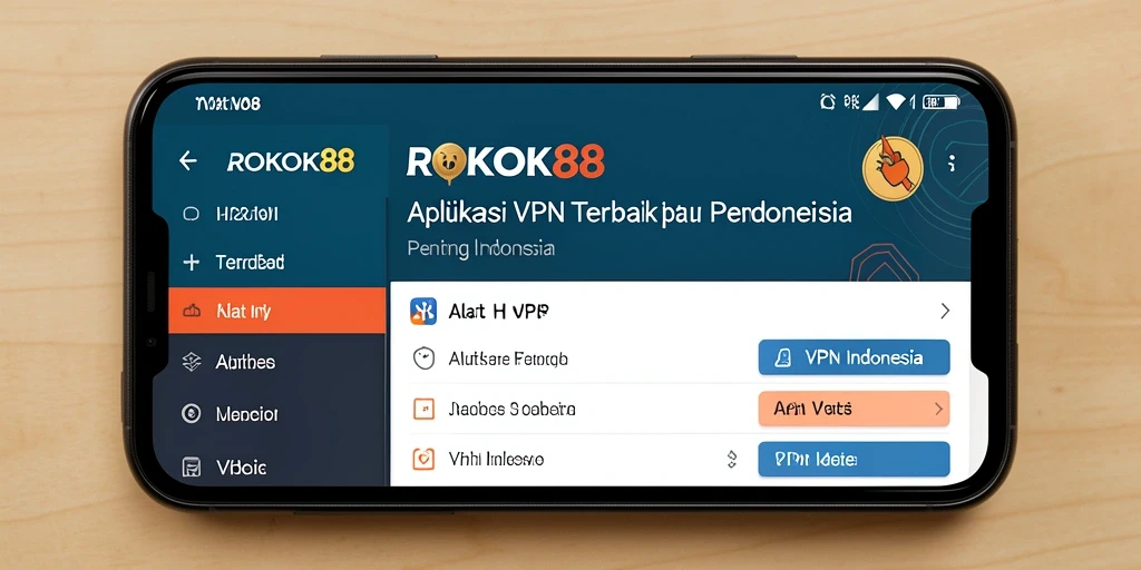 Tampilan antarmuka ROKOK88 yang sederhana dan intuitif.