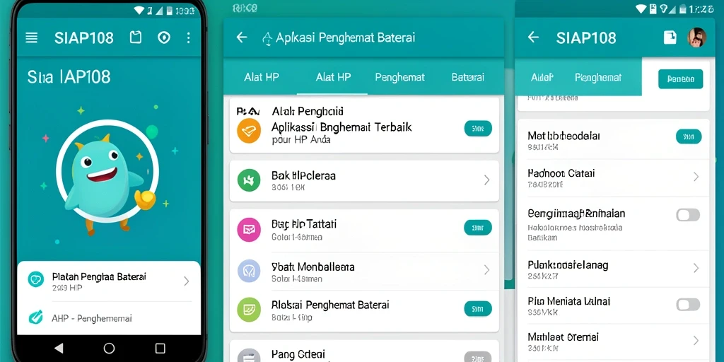 Tampilan antarmuka SIAP108 yang menarik dan fungsional.
