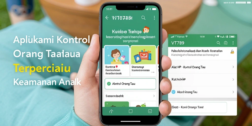 Antarmuka VT789 yang sederhana dan intuitif untuk kontrol orang tua.